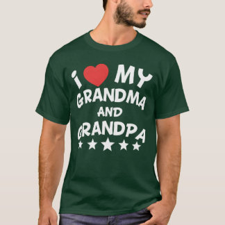 I Heart My Grandma And Grandpa friend T-Shirt