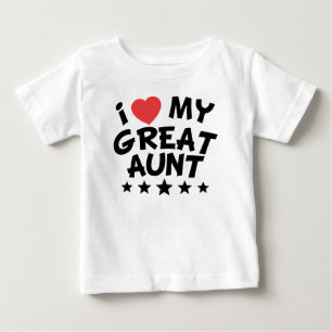 I Heart My Great Aunt Baby T-Shirt
