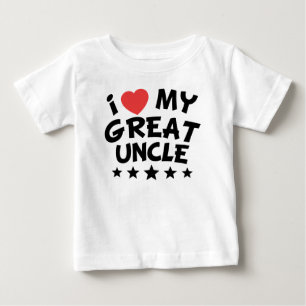 I Heart My Great Uncle Baby T-Shirt