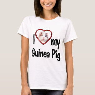 I Heart My Guinea Pig - Photo Drop In T-Shirt