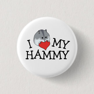 I Heart My Hammy Russian Campbell's Dwarf 1 Inch Round Button