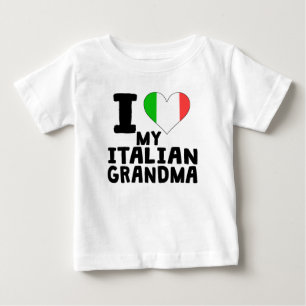 I Heart My Italian Grandma Baby T-Shirt