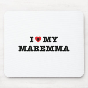 I Heart My Maremma Mouse Pad