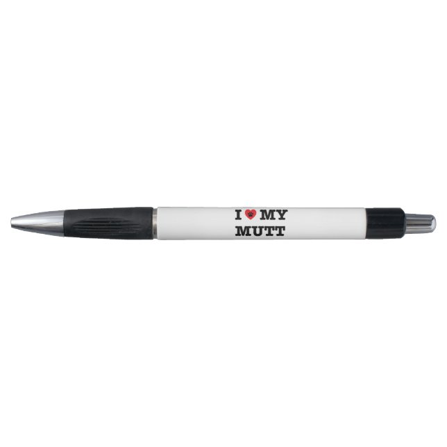 I Heart My Mutt Pen (Front)