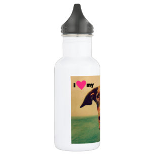 I Heart My Natural Doberman Dog 532 Ml Water Bottle