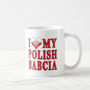 I Heart My Polish Babcia Coffee Mug