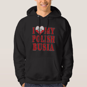 I Heart My Polish Busia Hoodie