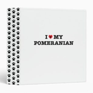 I Heart My Pomeranian Binder
