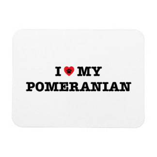 I Heart My Pomeranian Magnet