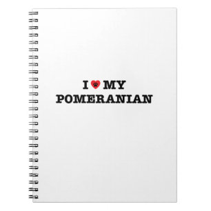 I Heart My Pomeranian Notebook