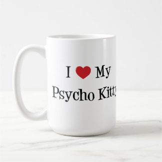 I Heart My Psycho Kitty Mug
