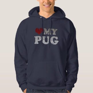 I heart my Pug Hoodie