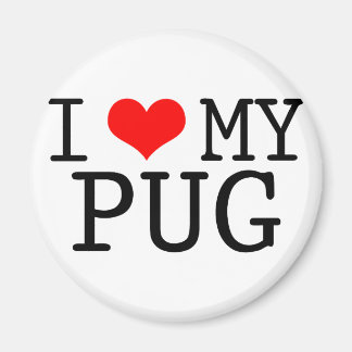 I Heart My Pug Magnet