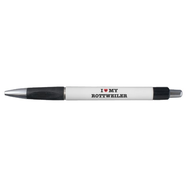 I Heart My Rottweiler Pen (Front)