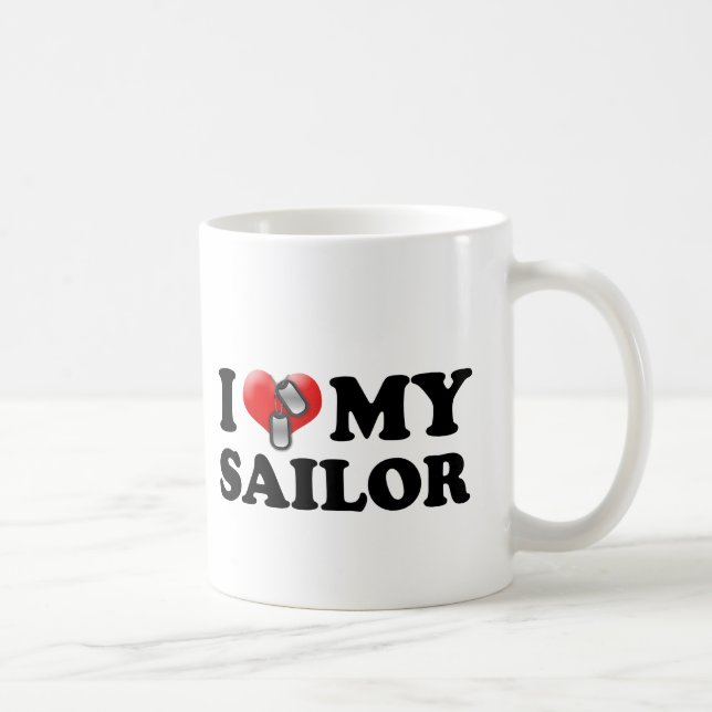 I (Heart) My Sailor Coffee Mug (Right)