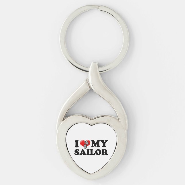 I (Heart) My Sailor Keychain (Front)