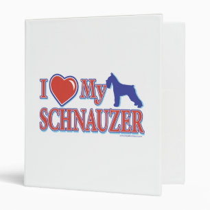 I Heart My Schnauzer Binder