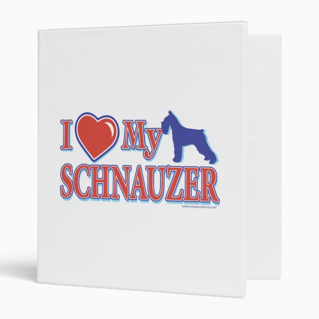 I Heart My Schnauzer Binder (Front/Inside)