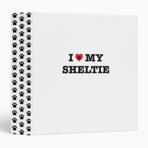 I Heart My Sheltie Binder