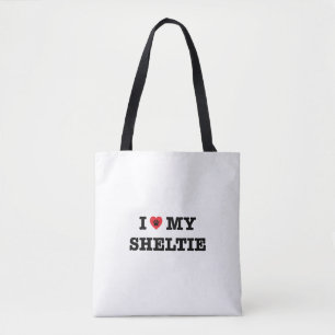 I Heart My Sheltie Tote Bag