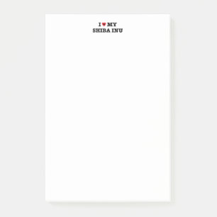 I Heart My Shiba Inu Post-it Notes