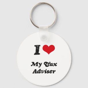 I heart My Tax Adviser Keychain