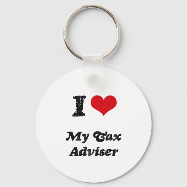 I heart My Tax Adviser Keychain (Front)