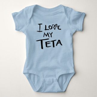 I HEART MY TETA BABY BODYSUIT