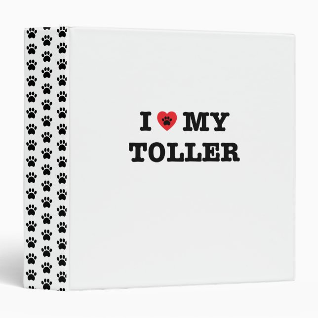 I Heart My Toller Binder (Front/Spine)
