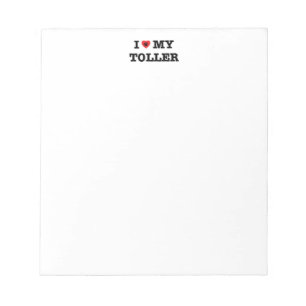 I Heart My Toller Notepad
