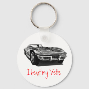 I heart my 'Vette Keychain