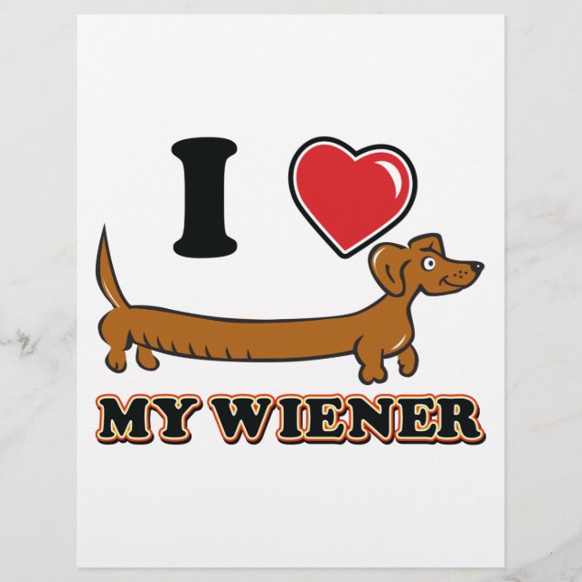 I-HEART-MY-WEINER FLYER (Front)