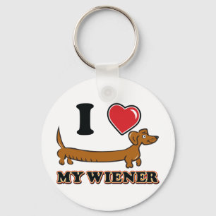 I-HEART-MY-WEINER KEYCHAIN
