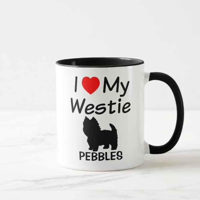 I Heart My Westie Dog Mug (Right)