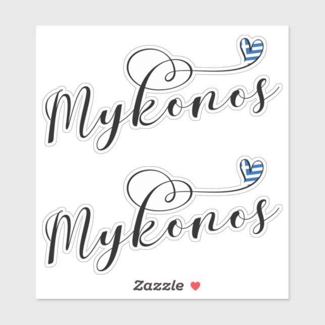 I Heart Mykonos, Greece (Sheet)