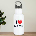 I Heart Name 532 Ml Water Bottle<br><div class="desc">Write your desired Name or Text on the name Section.</div>