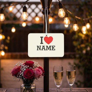 I Heart Name Air Freshener