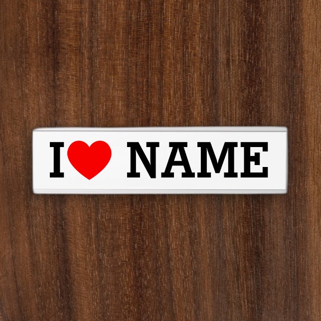 I Heart Name Door Sign (Creator Uploaded)