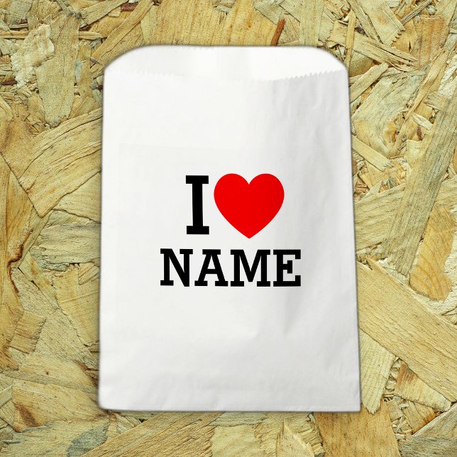 I Heart Name Favour Bag (Creator Uploaded)