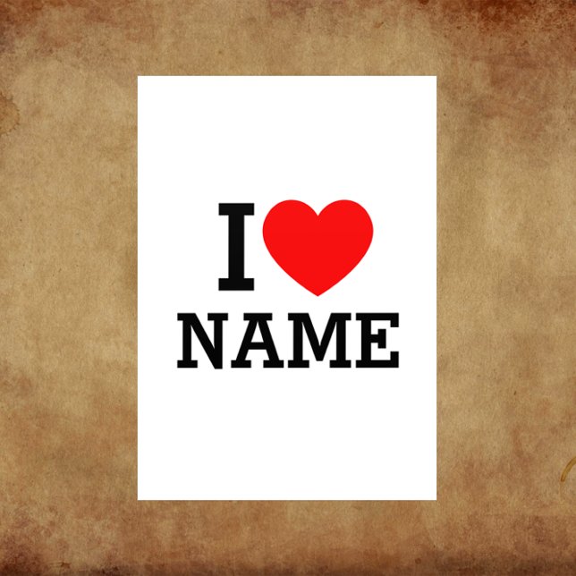 I Heart Name Flyer (Creator Uploaded)