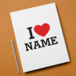I Heart Name Letterhead<br><div class="desc">Write your desired Name or Text on the name Section.</div>