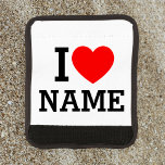 I Heart Name Luggage Handle Wrap<br><div class="desc">Write your desired Name or Text on the name Section.</div>