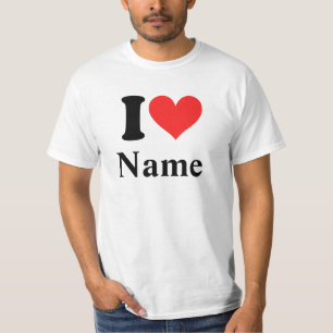 I Heart Name (personalize it) T-Shirt