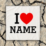 I Heart Name Scarf<br><div class="desc">Write your desired Name or Text on the name Section.</div>