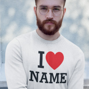 I Heart Name Sweatshirt