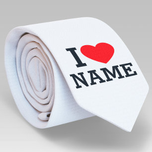 I Heart Name Tie
