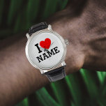 I Heart Name Watch<br><div class="desc">Write your desired Name or Text on the name Section.</div>