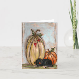 I Heart Naps and Fall - blank notecard