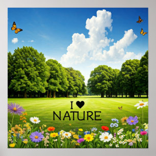 I Heart Nature Poster