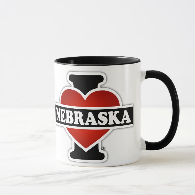 I Heart Nebraska Mug (Right)